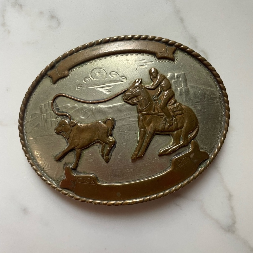 Vintage Comstock Silversmiths Western Buckle